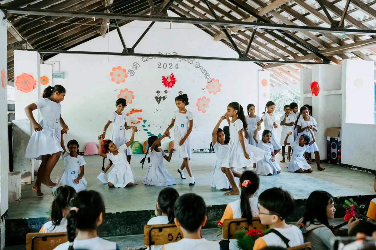 GCH children school grounds event Minneriya