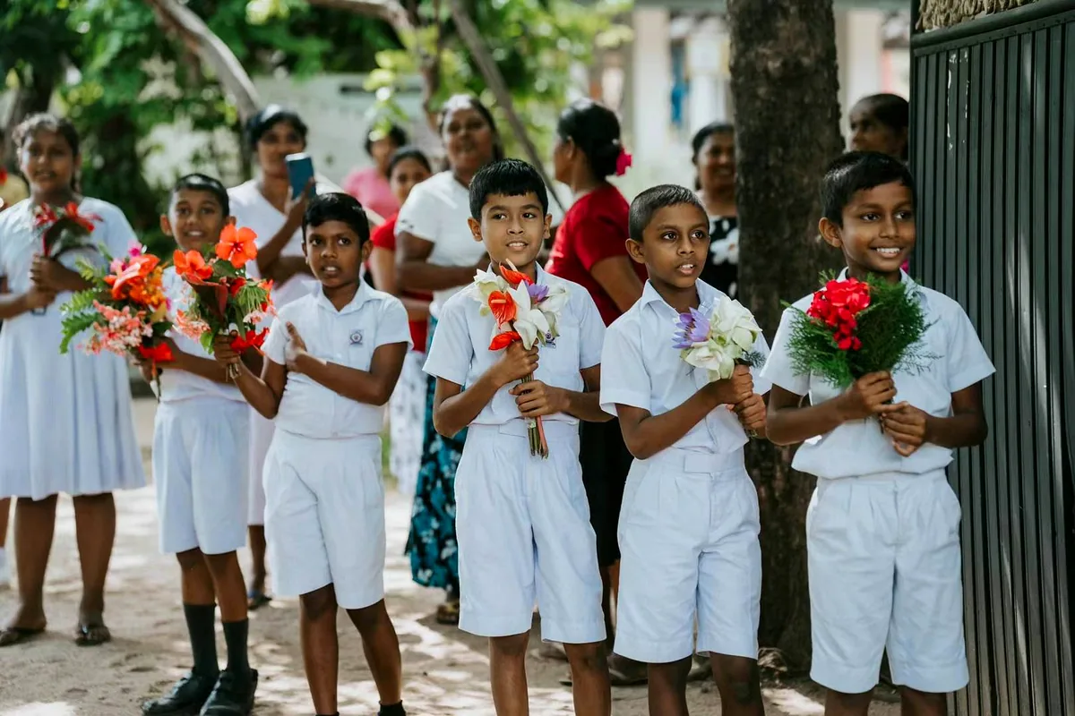 GCH memorable visit Minneriya school Sri Lanka