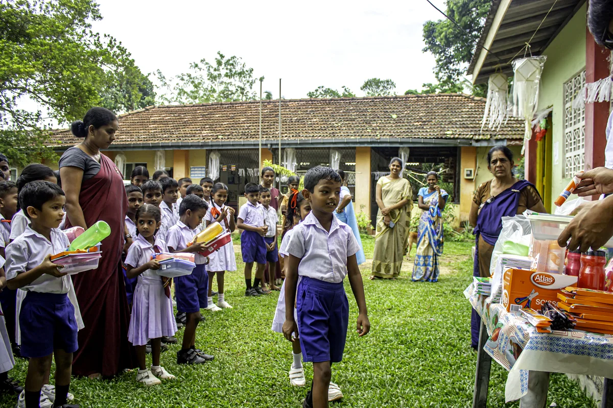 GCH children school kits donation Karandhagoda Vidyalaya
