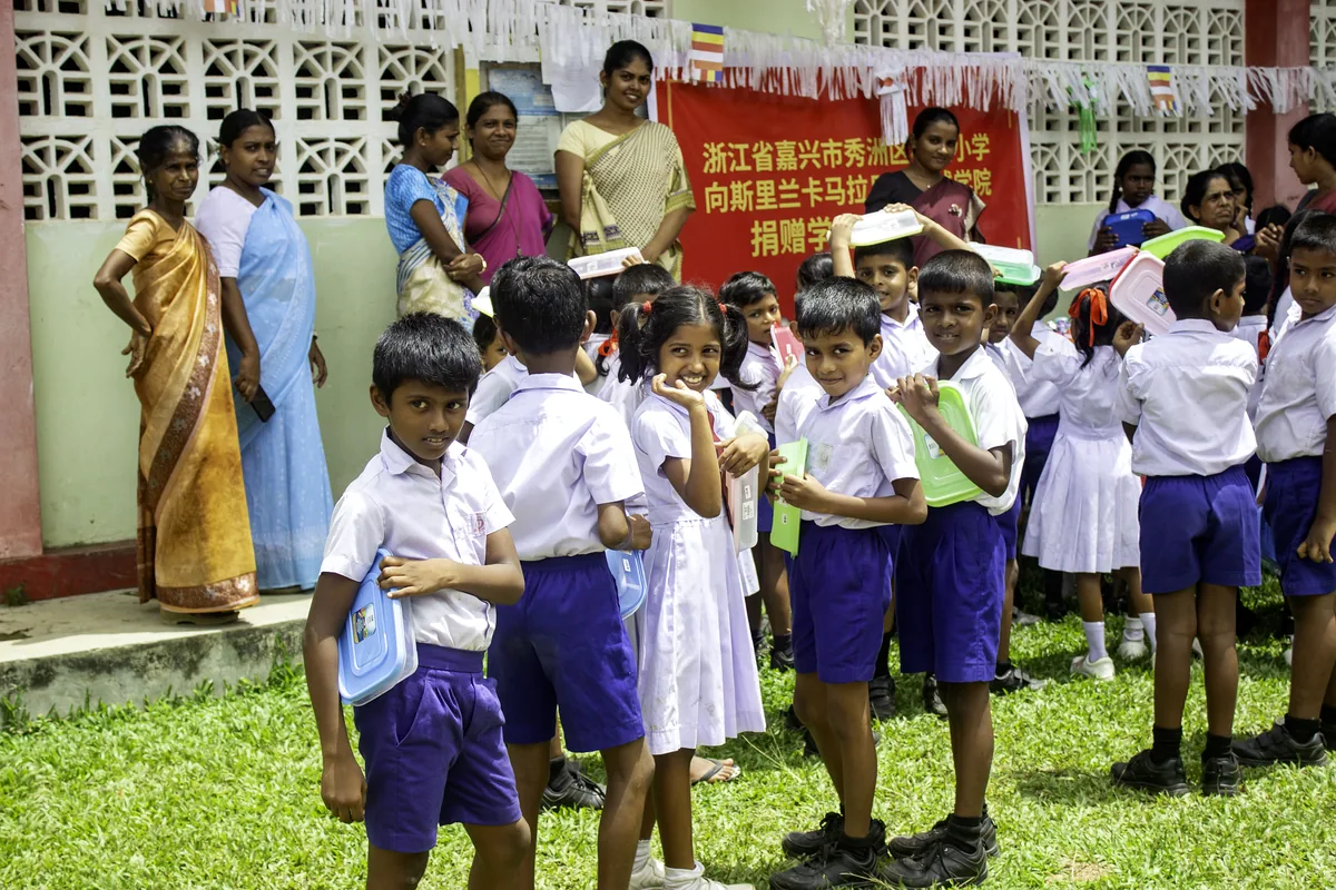 GCH community support children school supplies Sri Lanka