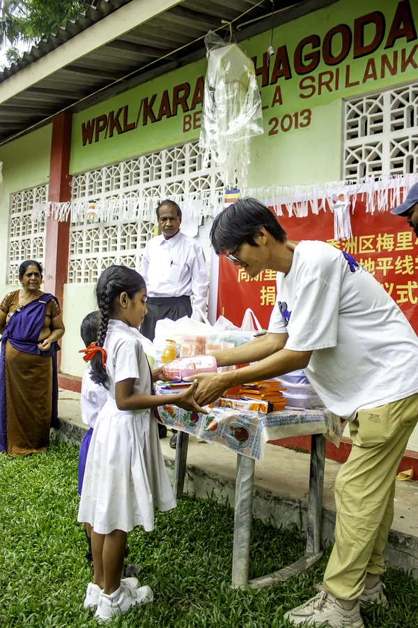 School donation event Karandhagoda Vidyalaya Beruwala Sri Lanka