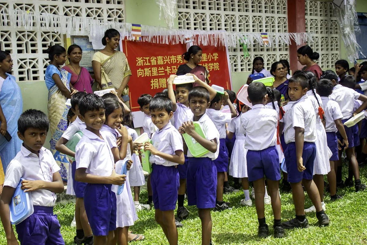 GCH school donation students Beruwala Sri Lanka