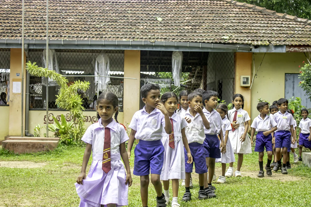 GCH students teachers celebrate donation day Sri Lanka